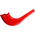 Vrolijke plastic shofar - rood