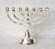 Kleine-verzilverde-Menorah-/-Menora-van-10-11-cm